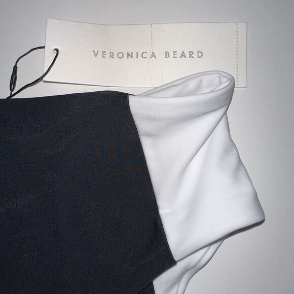 Veronica Beard Black White Ormond Bikini Bottom Swimwear Small Colorblock $158 - Picture 6 of 16